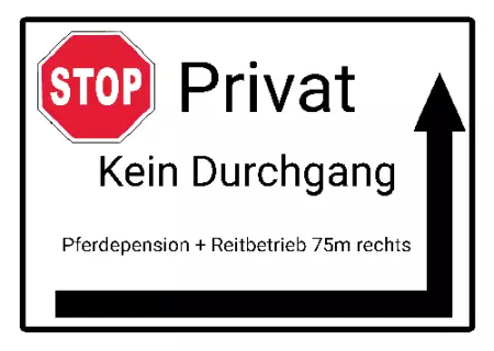 Warnschild Zutritt verbotenWarnung - Zutritt verboten Privat - Kein Druchgang Bild